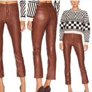 MOTHER Friar Brown Mid Rise Dazzler Ankle Pants Size 26